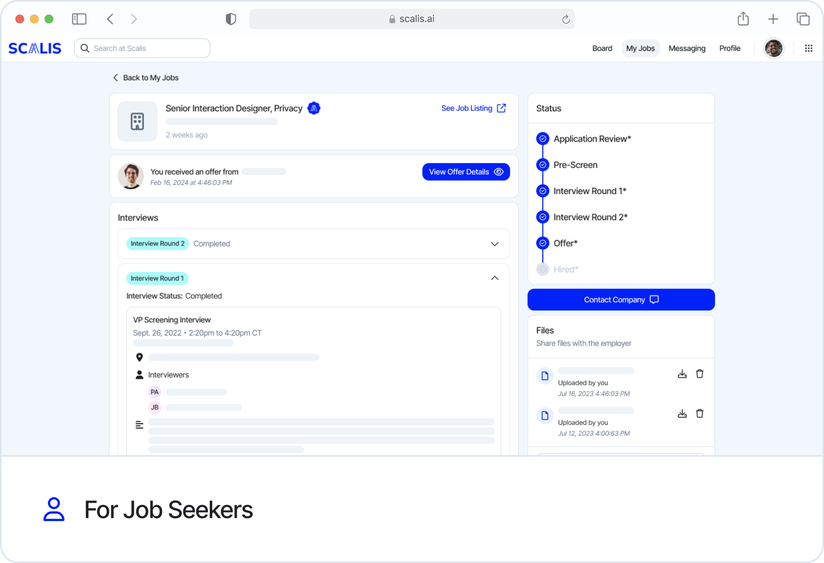 For Job Seekers